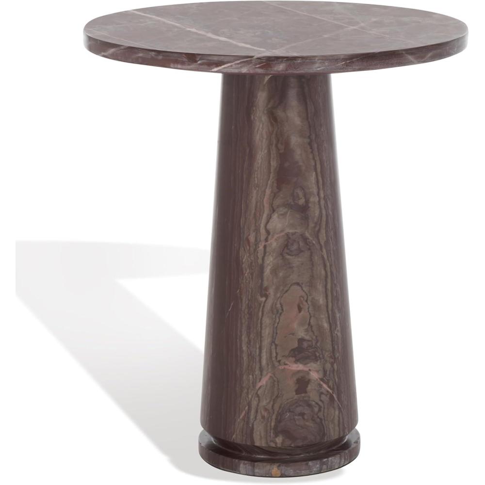 image:imageSAFAVIEH Couture Collection Valentia Light Grey Marble Accent TablePink