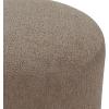 SAFAVIEH Couture Collection Nikolas Light Brown Boucle/Natural Round Foot Stool Ottoman (Fully Assembled)(Light Brown/Natural)