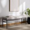 SAFAVIEH Couture Collection Theabella Black & Dark Grey Bench(Black/Light Grey)