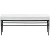 SAFAVIEH Couture Collection Theabella Black & Dark Grey Bench(Black/Light Grey)