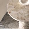 SAFAVIEH Couture Collection Valentia Light Grey Marble Accent Table(Beige)