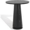 SAFAVIEH Couture Collection Valentia Light Grey Marble Accent Table(Black)