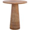 SAFAVIEH Couture Collection Valentia Light Grey Marble Accent Table(Brown)