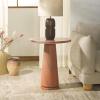 SAFAVIEH Couture Collection Valentia Light Grey Marble Accent Table(Clay)