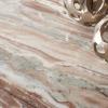 SAFAVIEH Couture Collection Valentia Light Grey Marble Accent Table(White/Brown)
