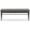 SAFAVIEH Couture Collection Theabella Black & Dark Grey Bench(Black/Dark Grey)