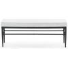 SAFAVIEH Couture Collection Theabella Black & Dark Grey Bench(Black/Light Grey)