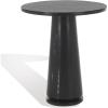 SAFAVIEH Couture Collection Valentia Light Grey Marble Accent Table(Black)