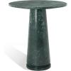 SAFAVIEH Couture Collection Valentia Light Grey Marble Accent Table(Green)