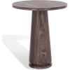 SAFAVIEH Couture Collection Valentia Light Grey Marble Accent Table(Pink)