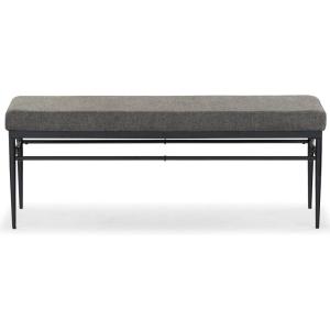 SAFAVIEH Couture Collection Theabella Black & Dark Grey Bench(Black/Dark Grey)