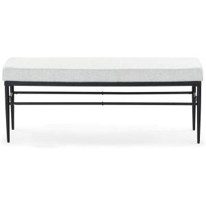 SAFAVIEH Couture Collection Theabella Black & Dark Grey Bench(Black/Light Grey)