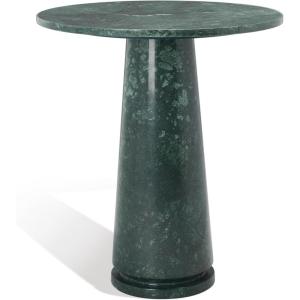 SAFAVIEH Couture Collection Valentia Light Grey Marble Accent Table(Green)