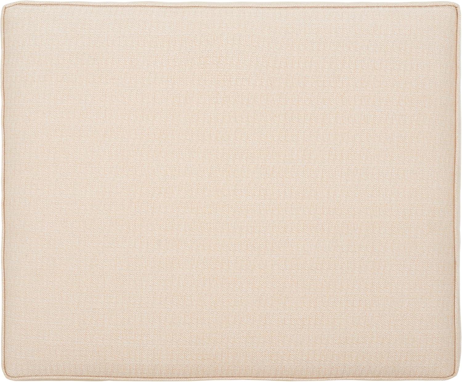 image:imageSAFAVIEH Couture Collection Aikan Coastal NaturalBeige Woven Seagrass Solid Wood Ottoman Foot Stool Fully Assembled