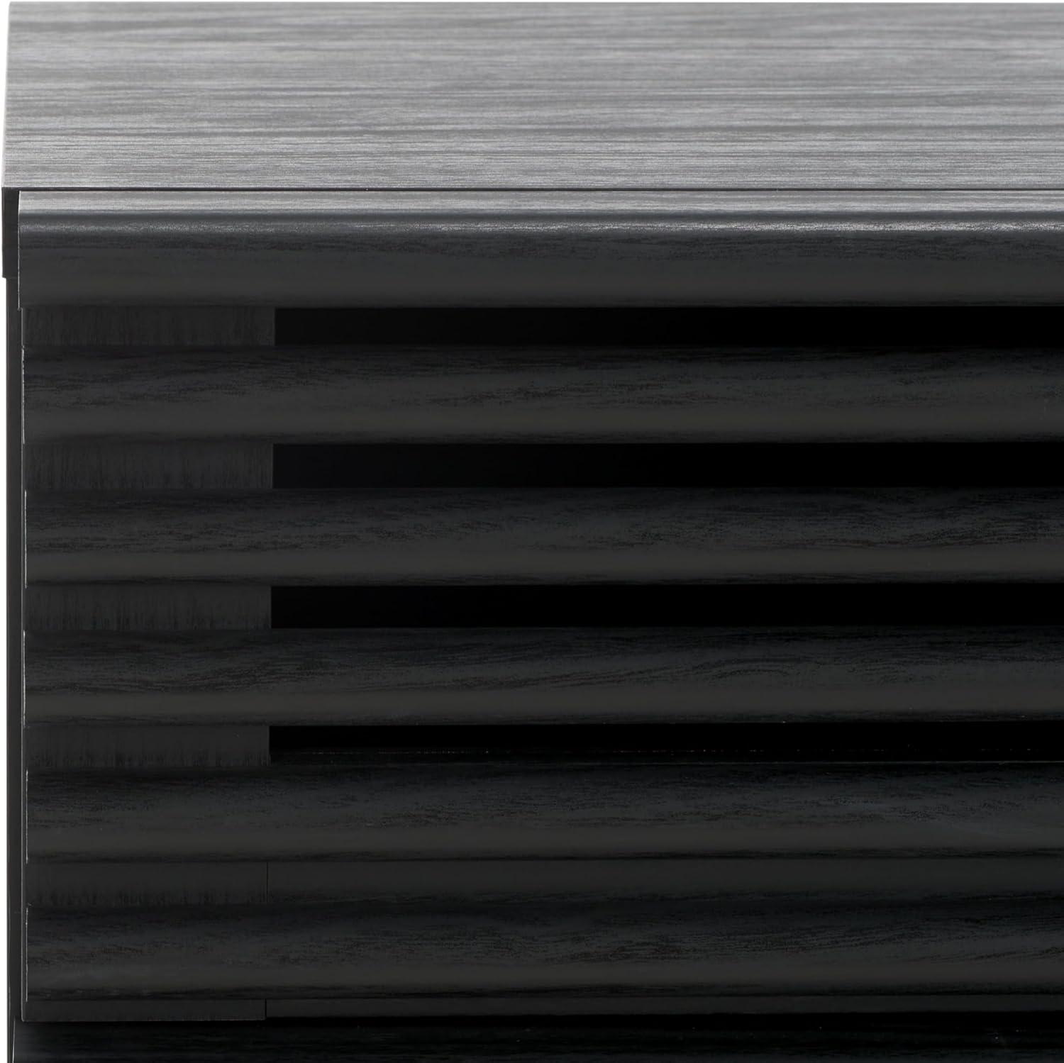 image:imageSAFAVIEH Home Collection Averi Dark Walnut 2Drawer NightstandBlack