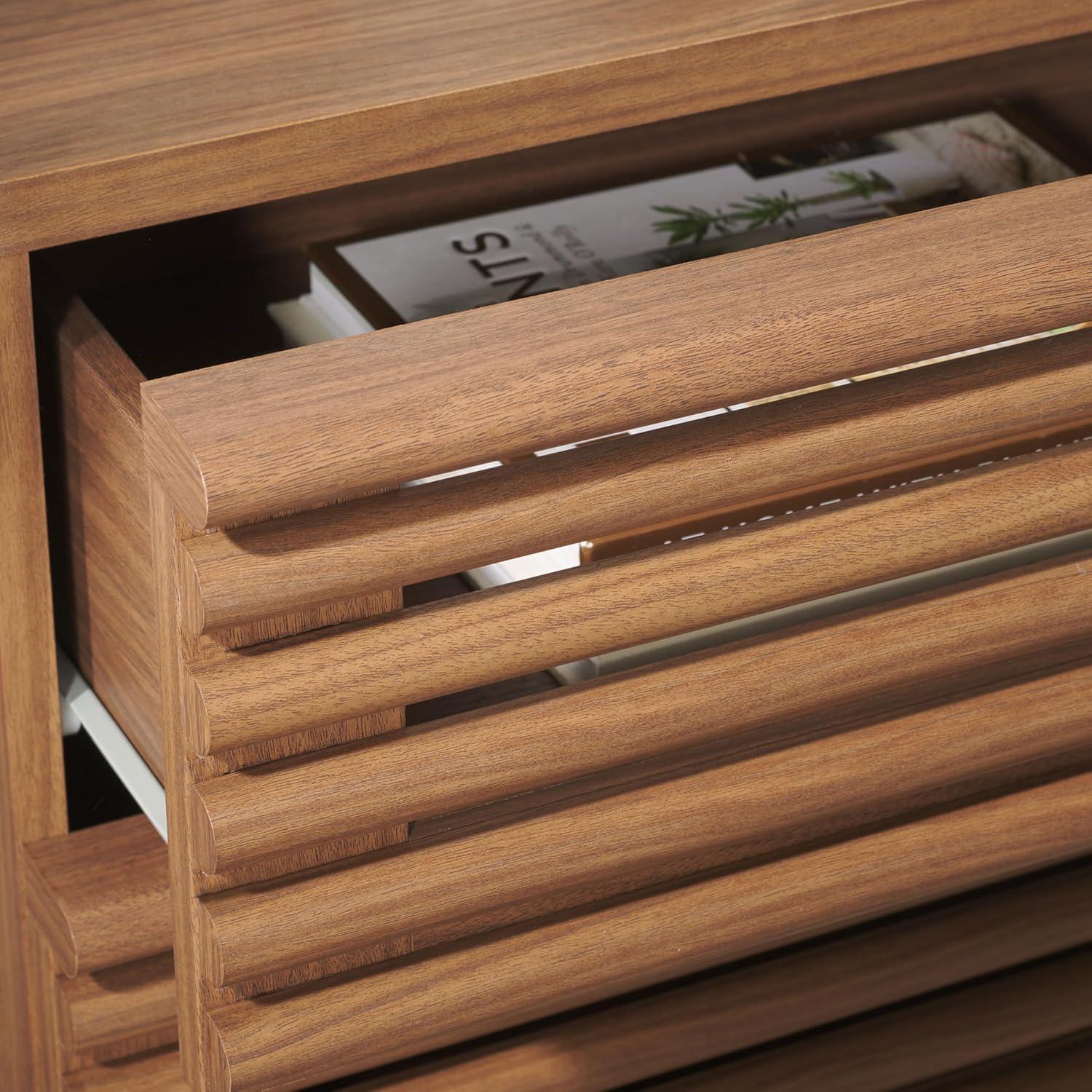 image:imageSAFAVIEH Home Collection Averi Dark Walnut 2Drawer NightstandDark Walnut