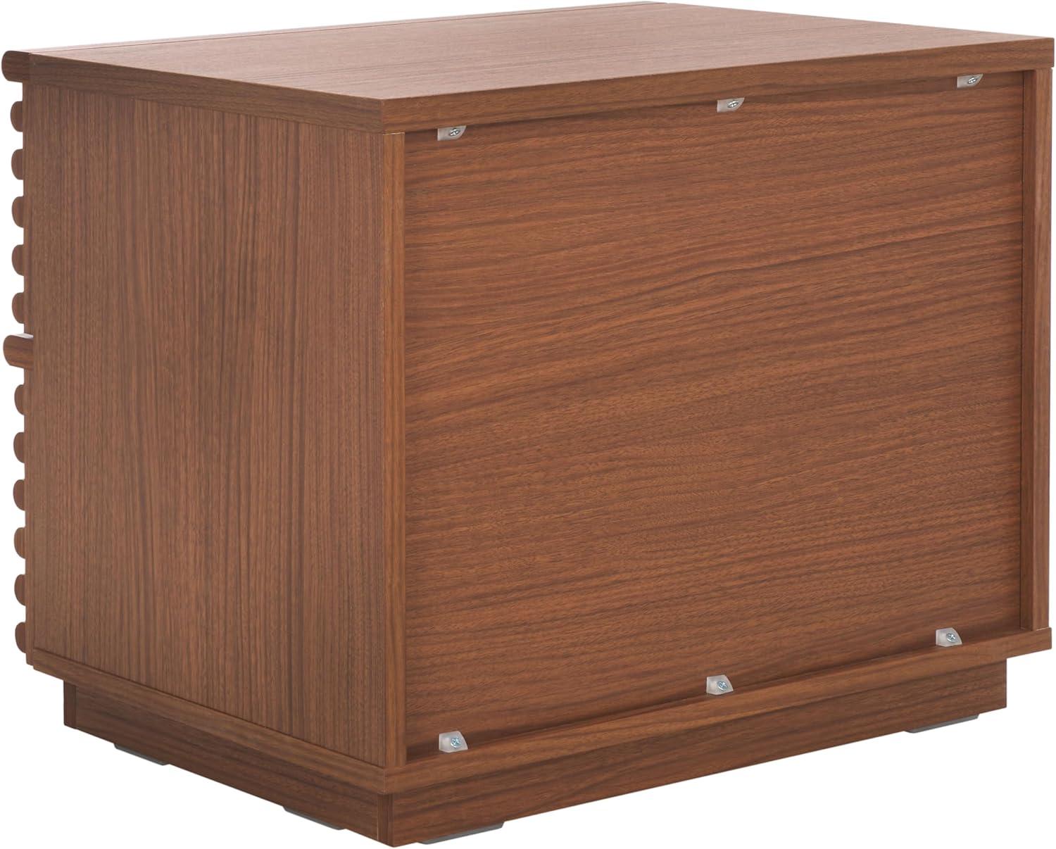 image:imageSAFAVIEH Home Collection Averi Dark Walnut 2Drawer NightstandDark Walnut