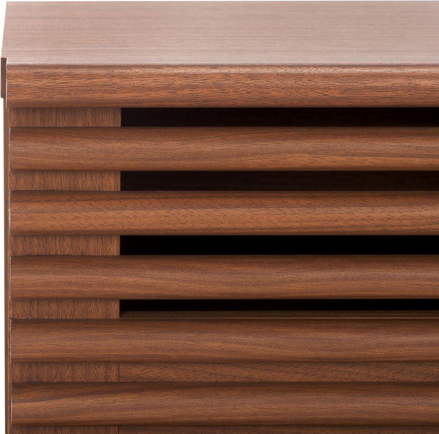 image:imageSAFAVIEH Home Collection Averi Dark Walnut 2Drawer NightstandDark Walnut