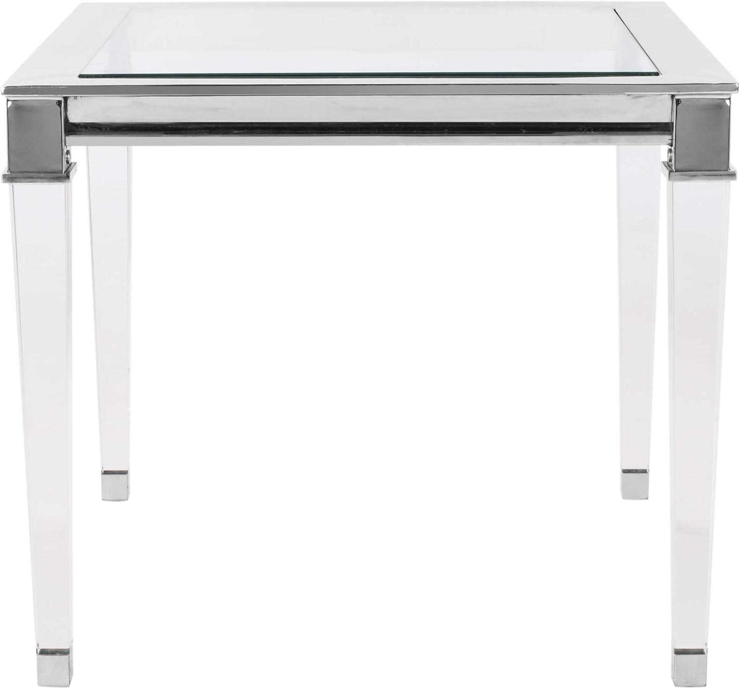 image:imageSafavieh Couture Home Charleston Glam Silver Acrylic Glass Top End TableSilver