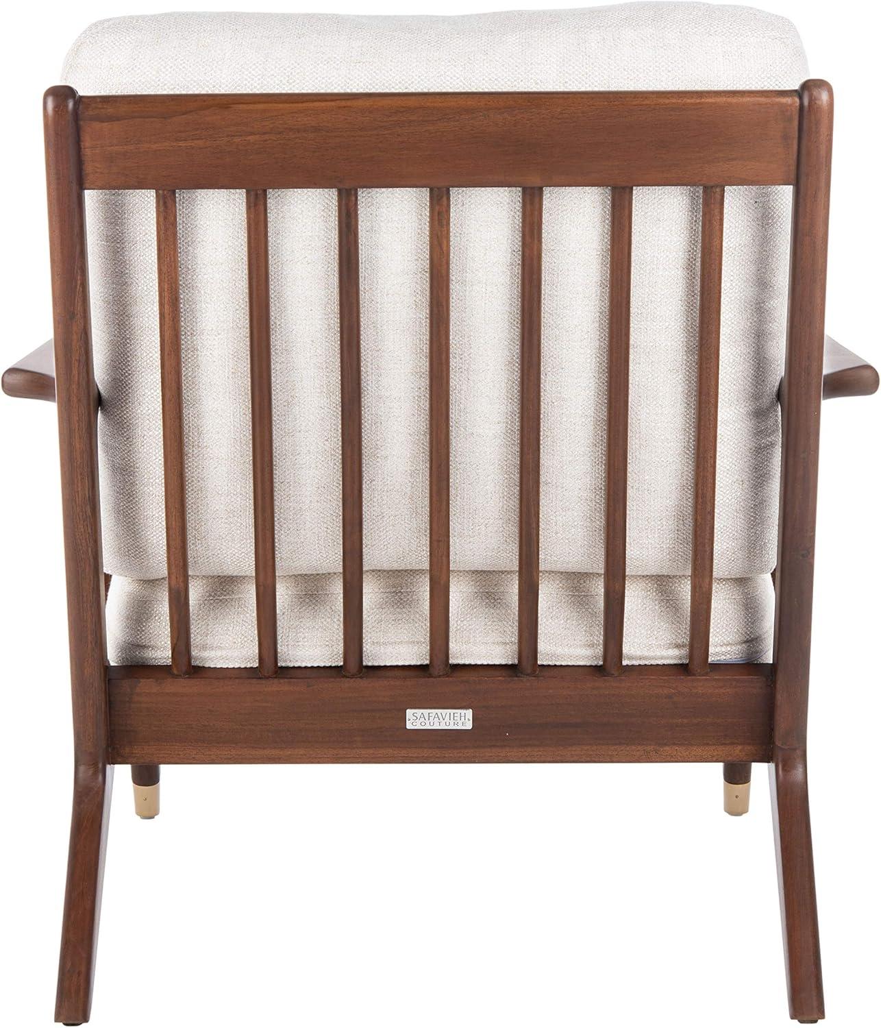 image:imageSafavieh Couture Killian MidCentury Modern Cream Accent Chair