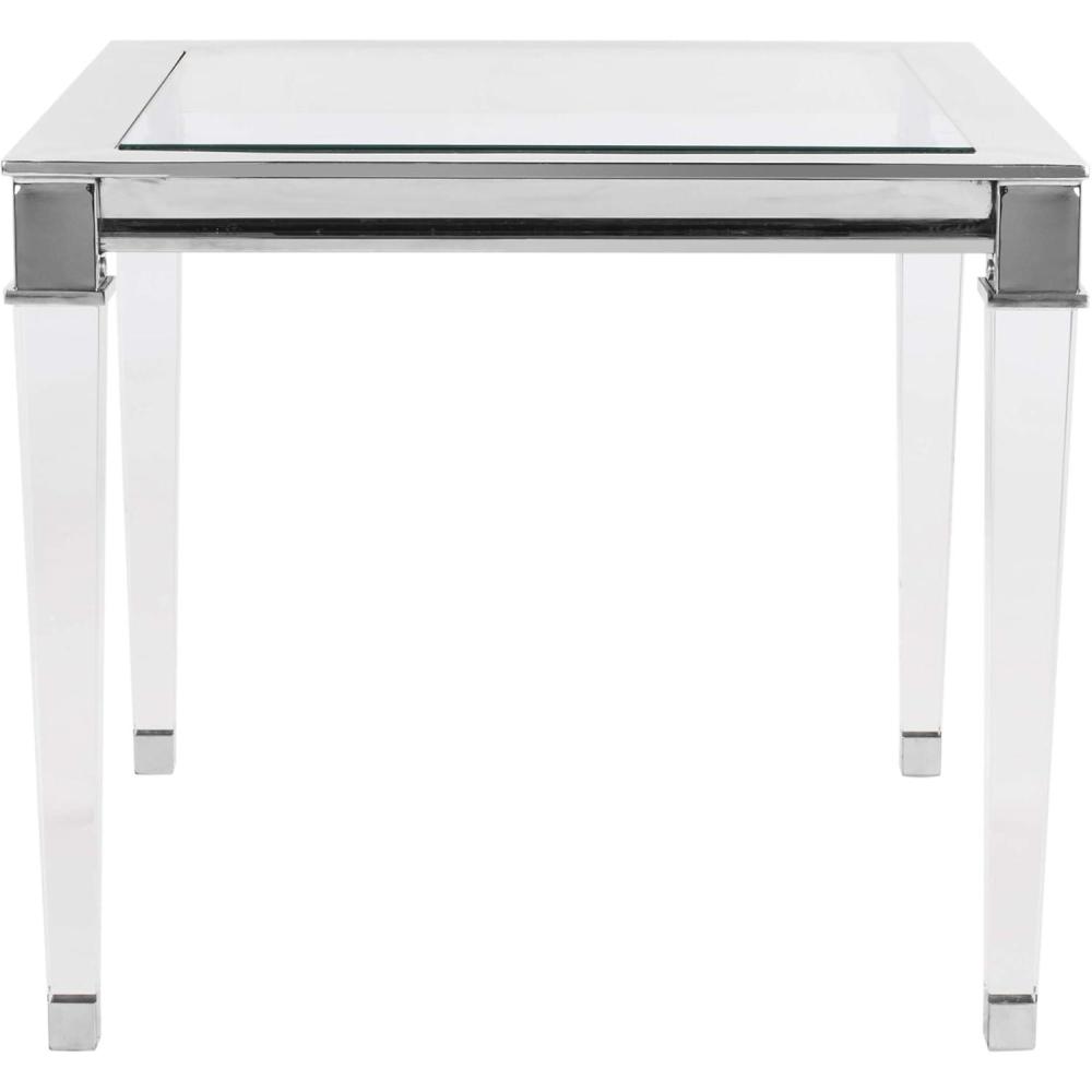 image:imageSafavieh Couture Home Charleston Glam Silver Acrylic Glass Top End TableSilver