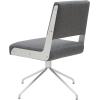 SAFAVIEH Couture Collection – Emmeline Ivory Boucle Swivel Office Chair with Gold Metal Frame, Modern Glam Upholstered Desk Chair (SFV4758G)(Slate Grey / Silver)