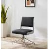 SAFAVIEH Couture Collection – Emmeline Ivory Boucle Swivel Office Chair with Gold Metal Frame, Modern Glam Upholstered Desk Chair (SFV4758G)(Slate Grey / Silver)