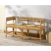SAFAVIEH Couture Collection Elexa Tropical Coastal Natural Rattan Banana Woven Bench (Fully Assembled)(Natural)