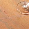 SAFAVIEH Couture Collection Valentia Small Accent Table, Round Beige Marble Top with Pedestal Base (SFV9704I)(Clay)