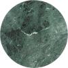 SAFAVIEH Couture Collection Valentia Small Accent Table, Round Beige Marble Top with Pedestal Base (SFV9704I)(Green)