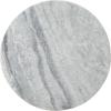 SAFAVIEH Couture Collection Valentia Small Accent Table, Round Beige Marble Top with Pedestal Base (SFV9704I)(Light Grey)