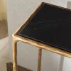 SAFAVIEH Couture Home Collection Jessa Brass Metal/Tempered Glass Top Entryway Living Room Rectangle Console Table (Fully Assembled)(Brass/Black)