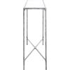 SAFAVIEH Couture Home Collection Jessa Brass Metal/Tempered Glass Top Entryway Living Room Rectangle Console Table (Fully Assembled)(Silver)