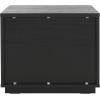 SAFAVIEH Home Collection Averi Dark Walnut 2-Drawer Nightstand(Black)