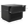 SAFAVIEH Home Collection Averi Dark Walnut 2-Drawer Nightstand(Black)