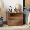 SAFAVIEH Home Collection Averi Dark Walnut 2-Drawer Nightstand(Dark Walnut)