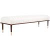 Safavieh Couture Flannery Cream Mid-Century Bench(Cream)