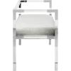 Safavieh Couture Home Anastasia 47-inch Glam Grey and Silver Acrylic Bench(Silver)
