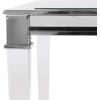 Safavieh Couture Home Charleston Glam Silver Acrylic Glass Top End Table(Silver)