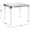 Safavieh Couture Home Charleston Glam Silver Acrylic Glass Top End Table(Silver)