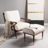 Safavieh Couture Killian Mid-Century Modern Cream Accent Chair
