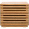 SAFAVIEH Home Collection Averi Dark Walnut 2-Drawer Nightstand(Rustic Oak)