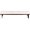 Safavieh Couture Flannery Cream Mid-Century Bench(Cream)