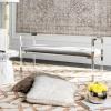 Safavieh Couture Home Anastasia 47-inch Glam Grey and Silver Acrylic Bench(Silver)