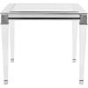 Safavieh Couture Home Charleston Glam Silver Acrylic Glass Top End Table(Silver)