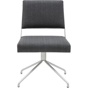 SAFAVIEH Couture Collection – Emmeline Ivory Boucle Swivel Office Chair with Gold Metal Frame, Modern Glam Upholstered Desk Chair (SFV4758G)(Slate Grey / Silver)