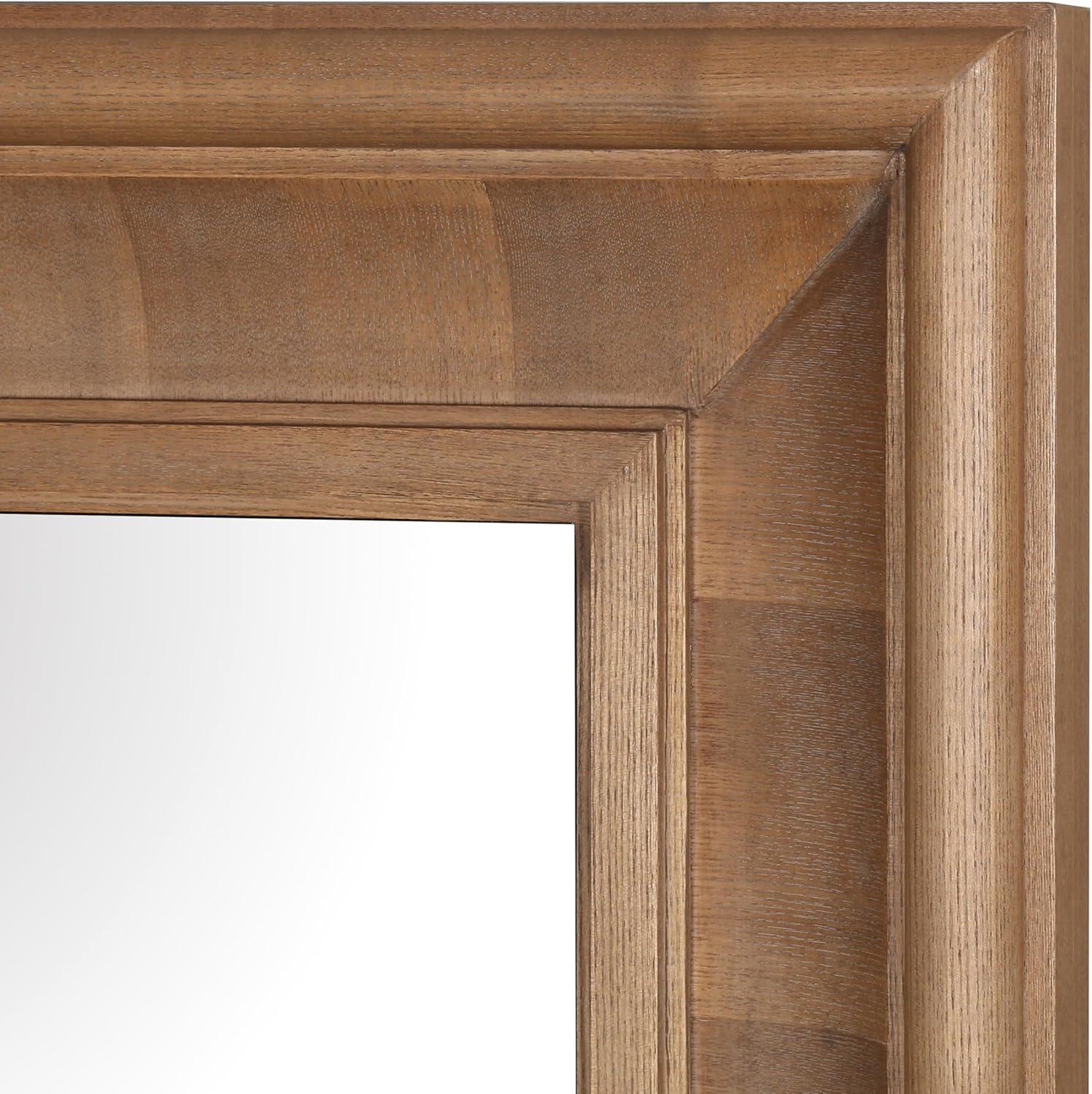 image:imageSAFAVIEH Couture Collection Kaya Black Wood Rectangle MirrorNatural