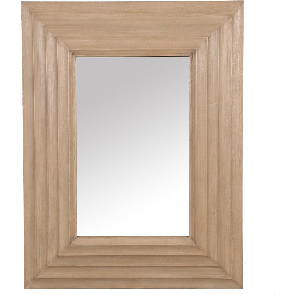 image:imageSAFAVIEH Couture Collection Jilianna Black Wood Rectangle MirrorNatural
