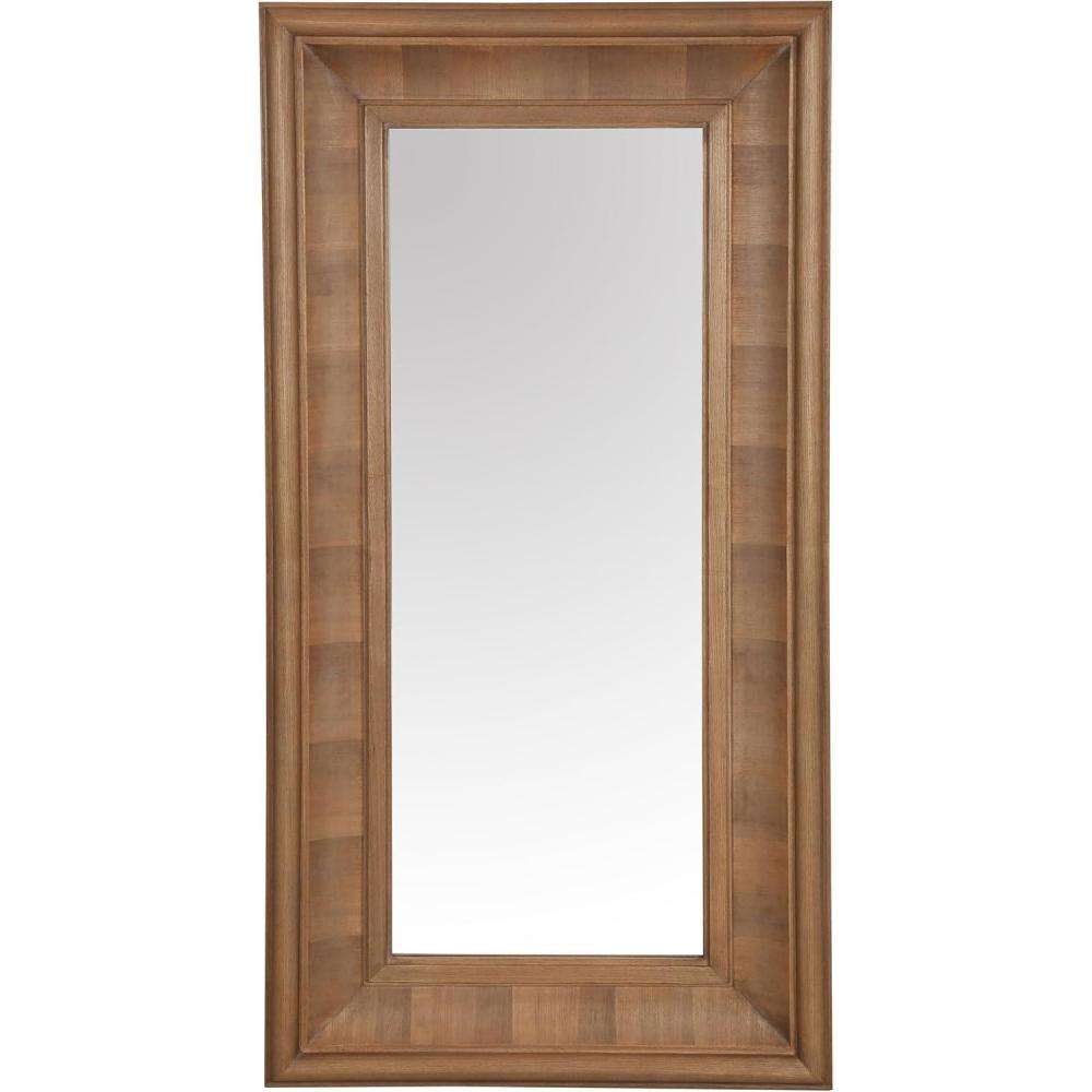 image:imageSAFAVIEH Couture Collection Kaya Black Wood Rectangle MirrorNatural