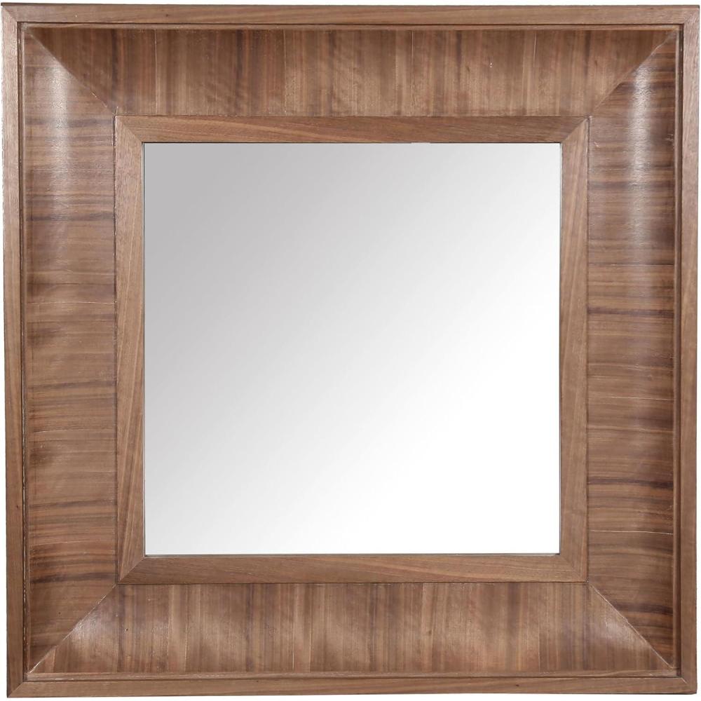 image:imageSAFAVIEH Couture Collection Kaya Black Wood Square MirrorWalnut